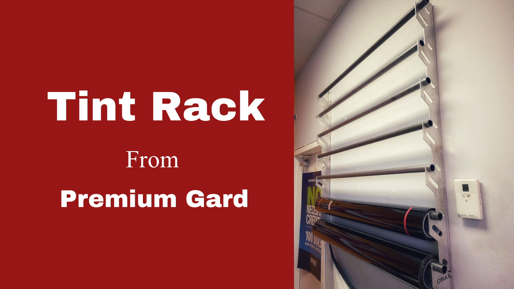 Tinting Rack Display for Window Film Rolls - Tint Rack - Premiumgard.com