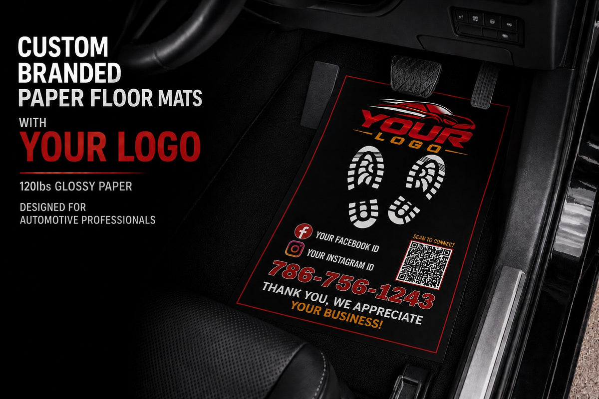 Paper Floor Mats with Custom Logo