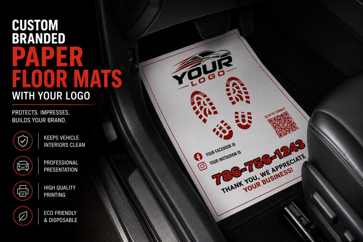Paper Floor Mats with Custom Logo