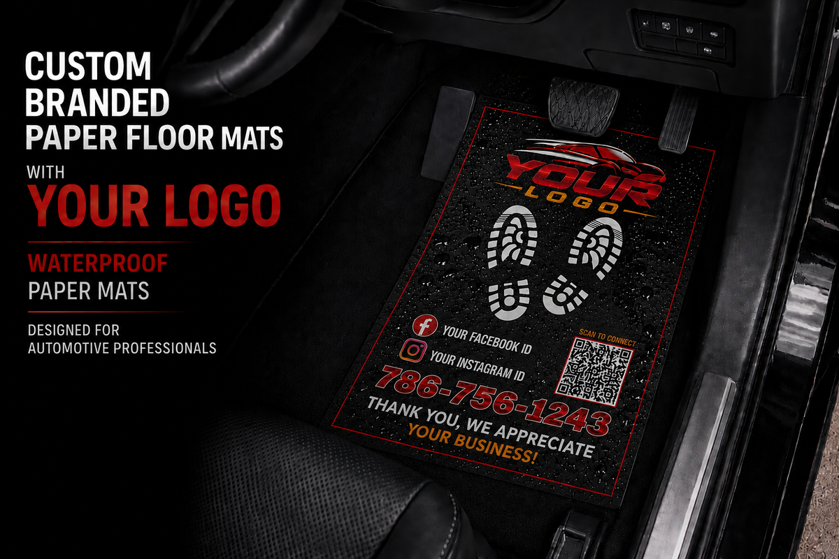 Paper Floor Mats with Custom Logo