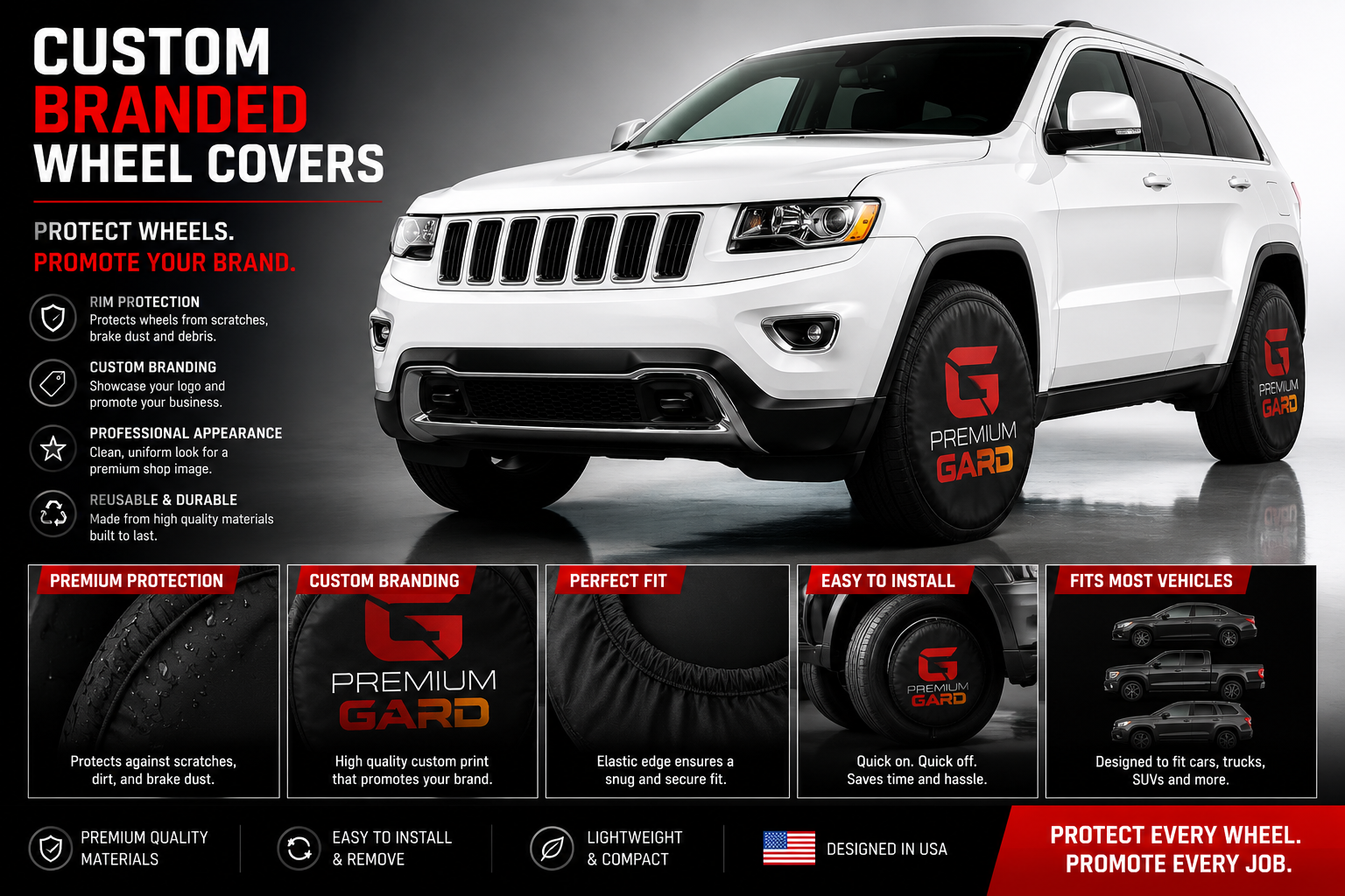 Custom Branded Wheel Cover