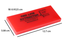 5" RED LINE EXTRACTOR 3/8” THICK NO BEVEL SQUEEGEE BLADE