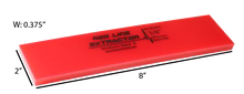 8” RED LINE EXTRACTOR 3/8” THICK NO BEVEL SQUEEGEE BLADE