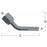 1/4 in. Barb x 1/4 in. Nut, 45 Degree Swivel Elbow Stainless Steel