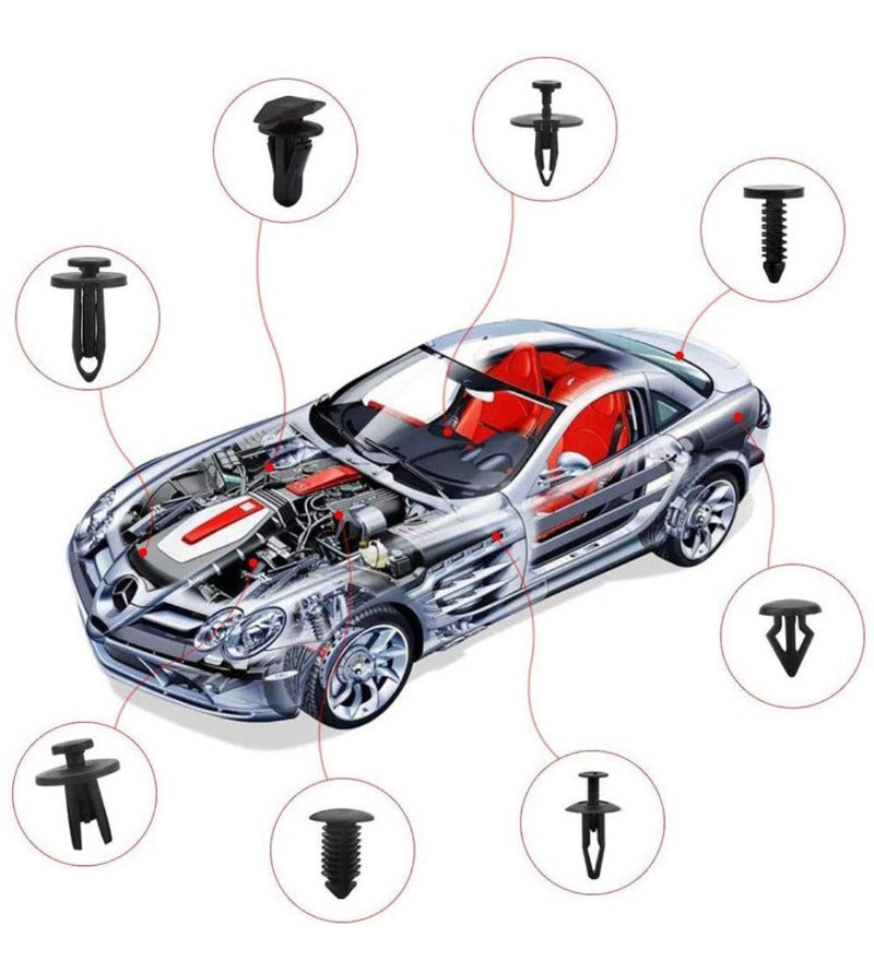 Door Panel Clips with Removal tool 17 Different Kinds. Toyota, GM, Ford, VW, Subaru ect